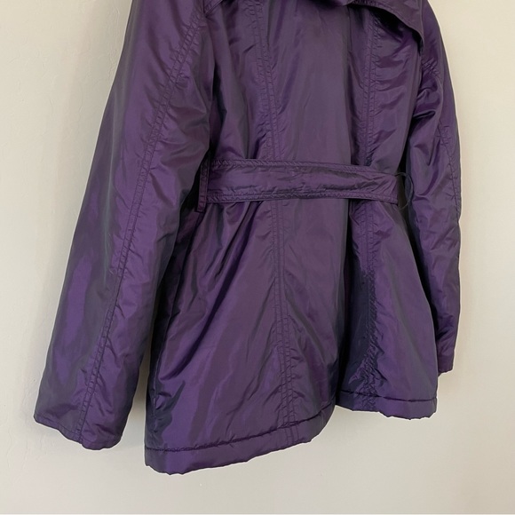 Betsey Johnson Purple Fur Hood Jacket - Picture 9 of 10